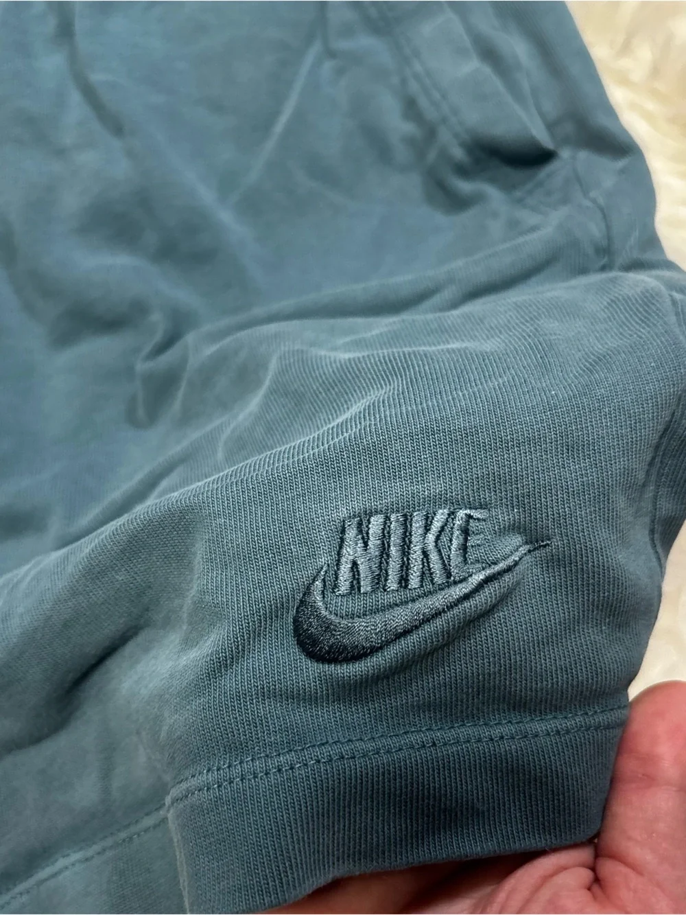 Nike Women's Teal Knit Drawstring Athletic Shorts size Women’s XXL